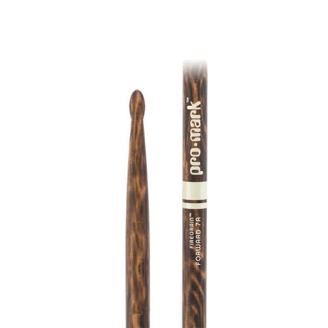 Classic Forward 7A FireGrain Hickory Drumstick, Oval Wood Tip