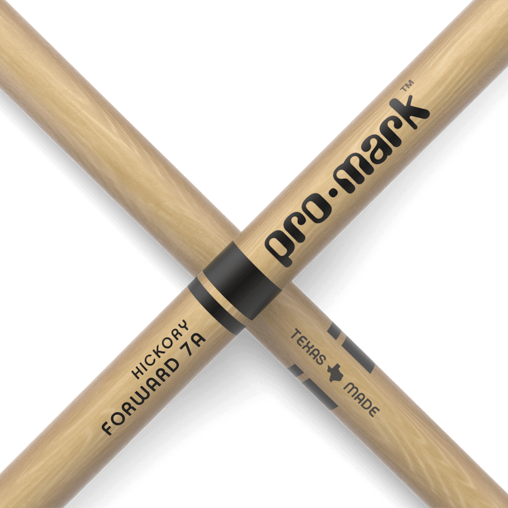 ProMark Classic Forward 7A Hickory Drumstick, Oval Wood Tip