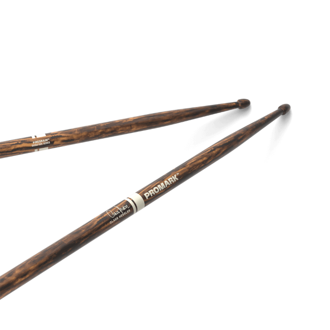 ProMark Claus Hessler ActiveGrip Clear, FireGrain Hickory Drumstick, Wood Tip