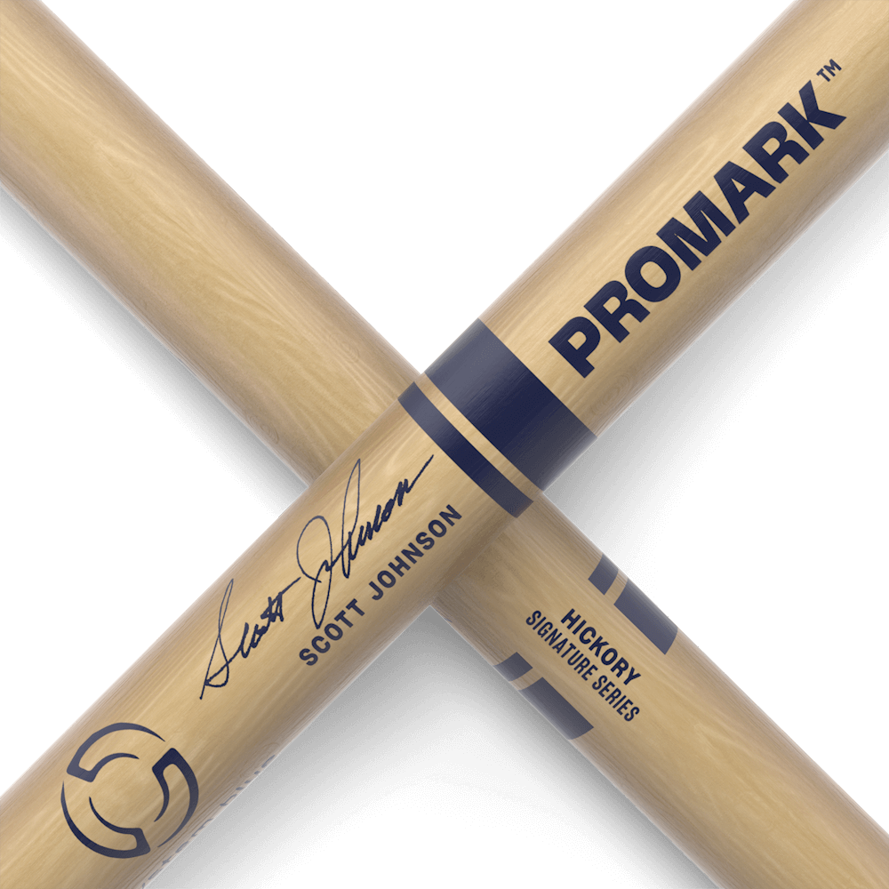 ProMark Scott Johnson Hickory Drumstick, Wood Tip