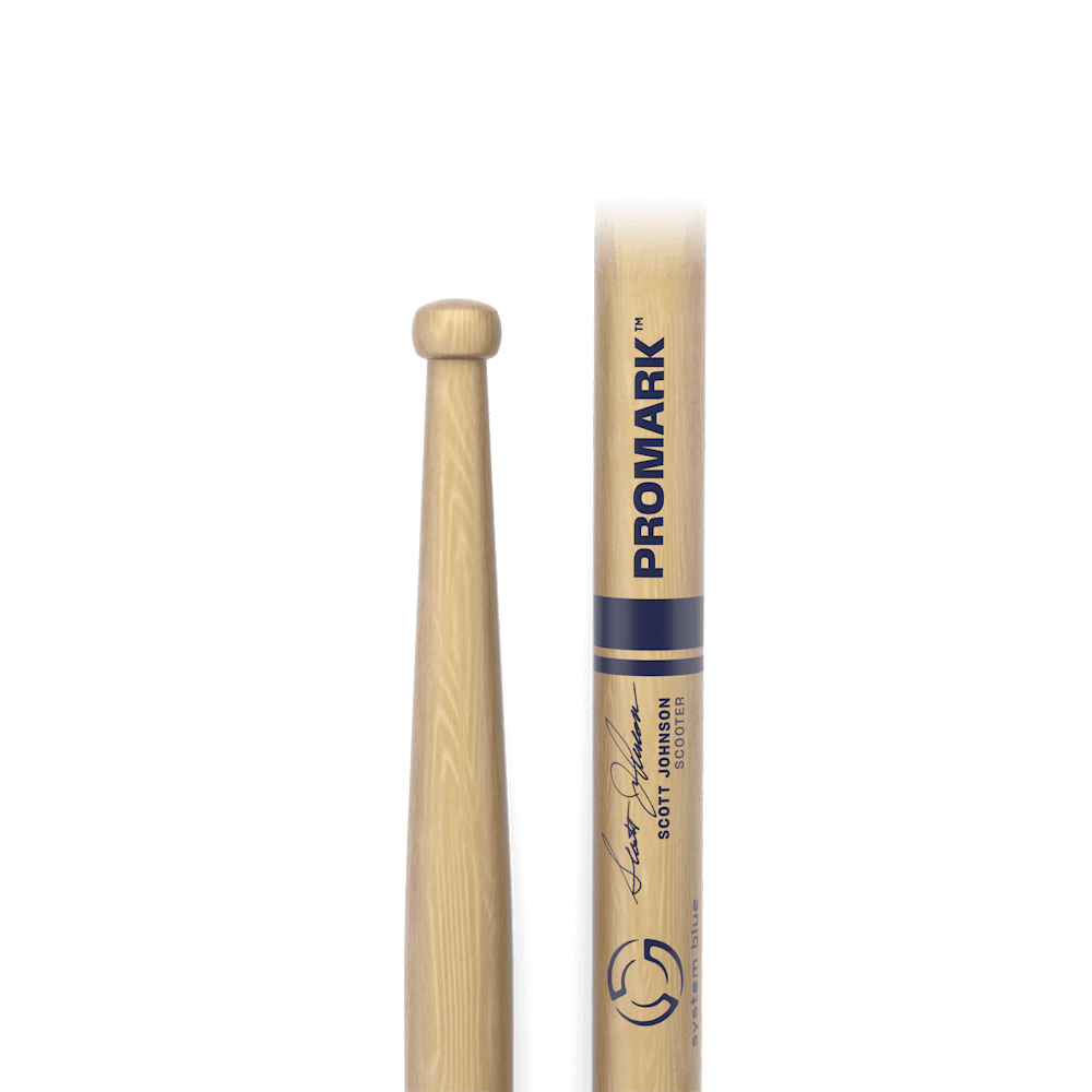 ProMark Scott Johnson Scooter Hickory Drumstick, Wood Tip