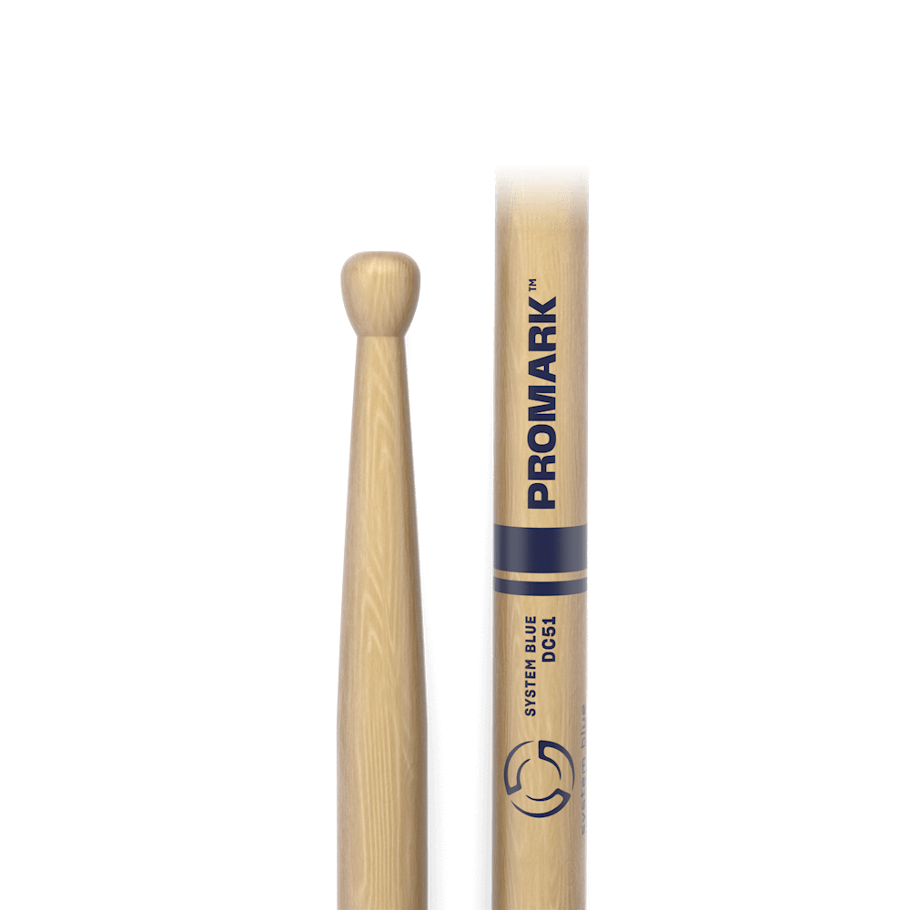 ProMark System Blue DC51 Hickory Drumstick, Wood Tip