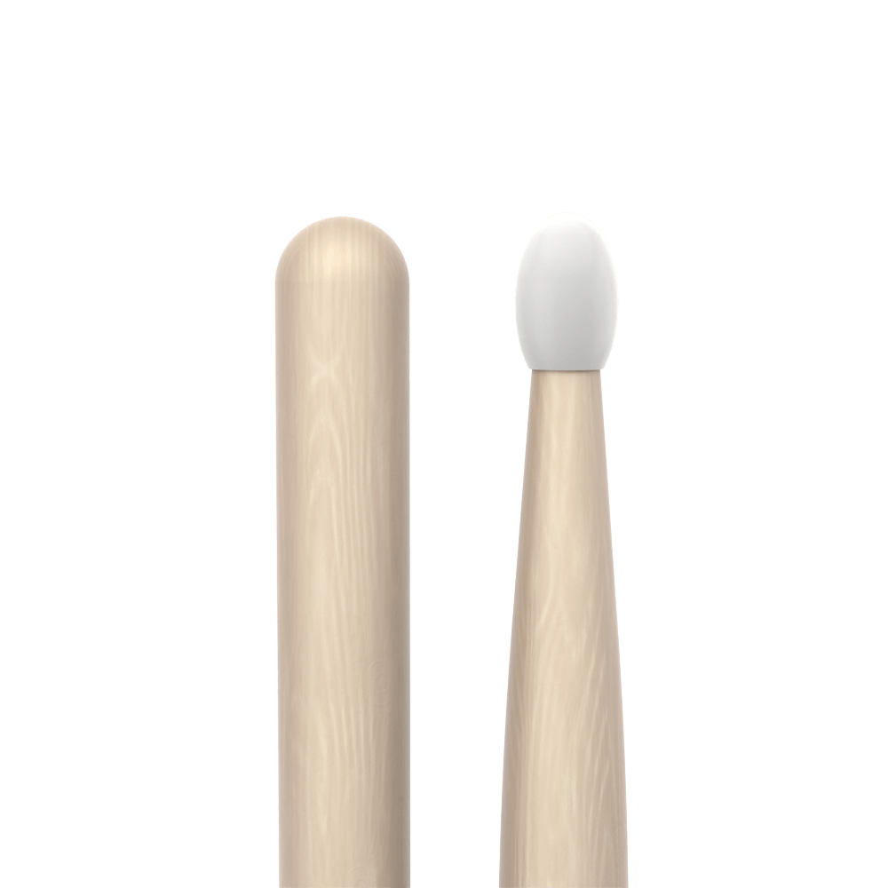 ProMark Classic Forward 2B Raw Hickory Drumstick, Oval Nylon Tip