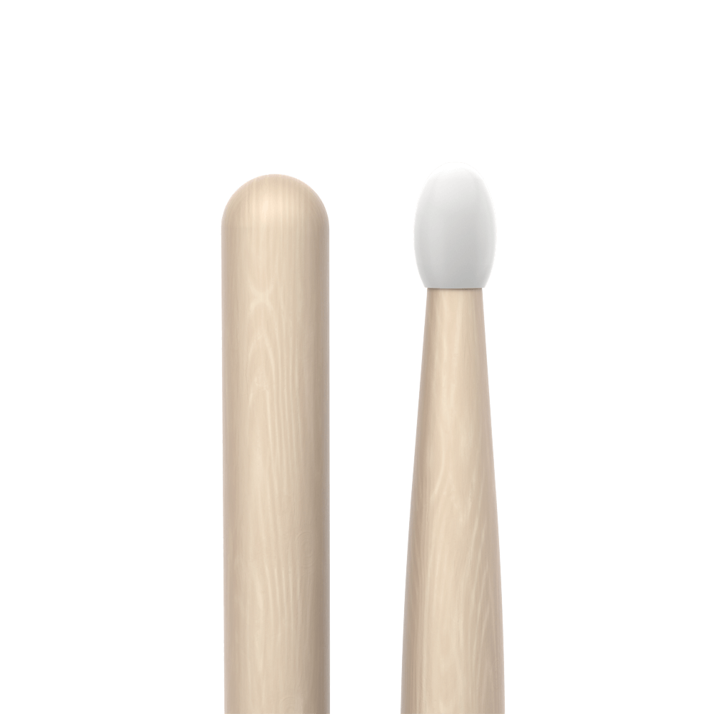 ProMark Classic Forward 5B Raw Hickory Drumstick, Oval Nylon Tip