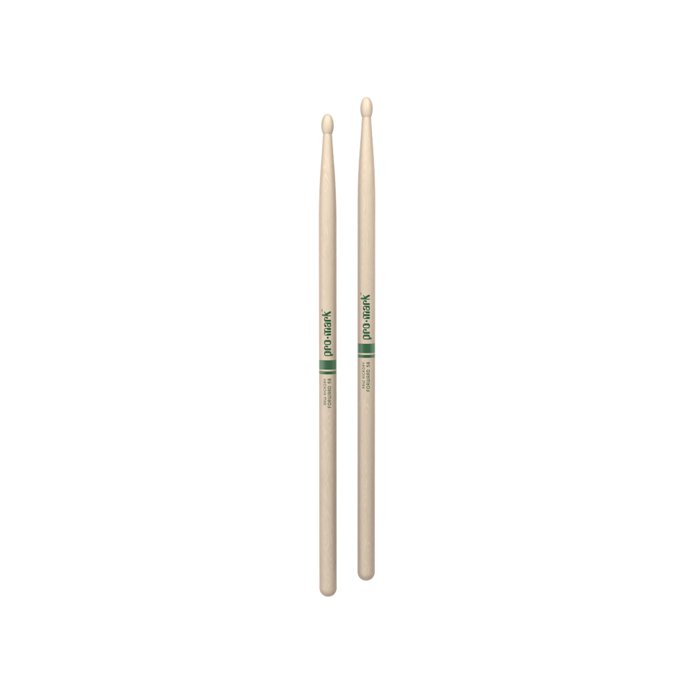 ProMark Classic Forward 5B Raw Hickory Drumstick, Oval Wood Tip
