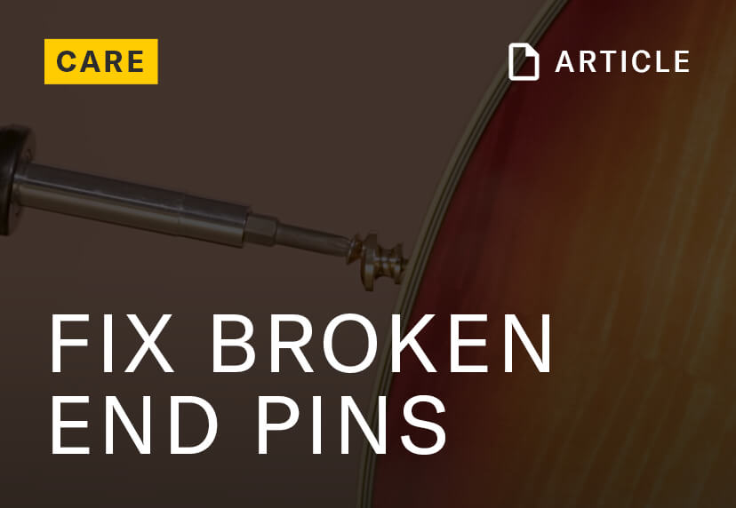Fix broken guitar end pins 