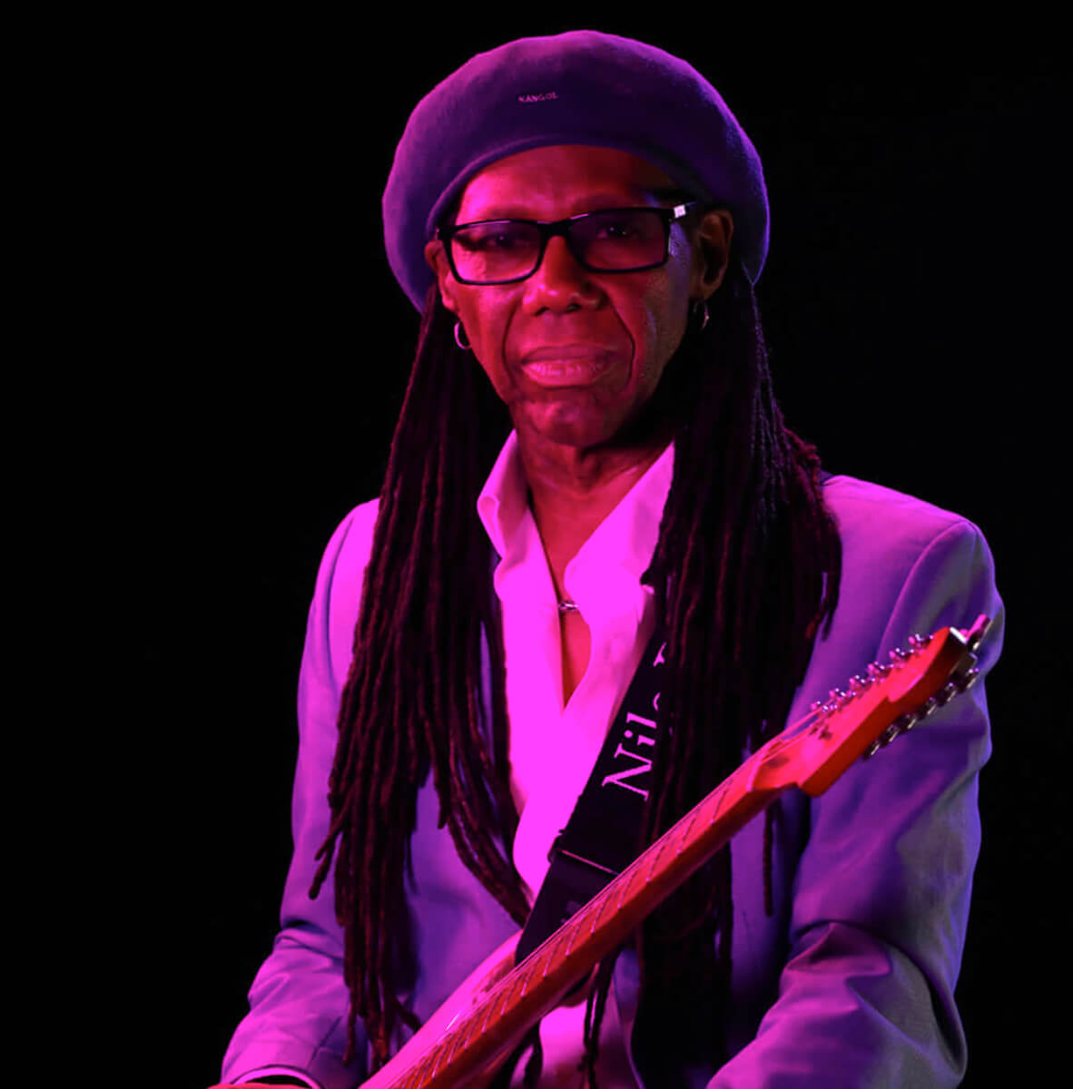Nile Rodgers with guitar