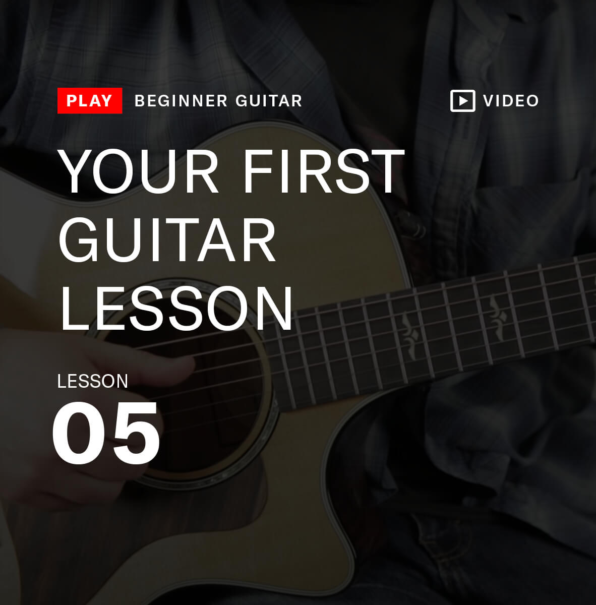 your first guitar lesson