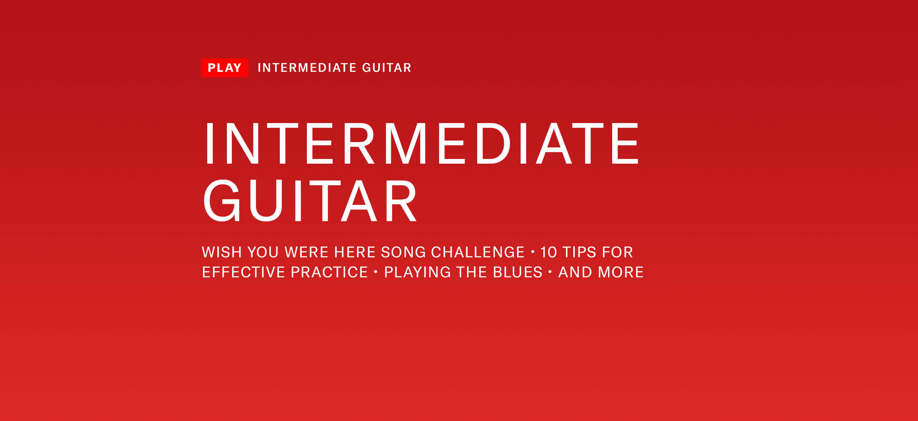 Intermediate Electric Guitar Lessons Text