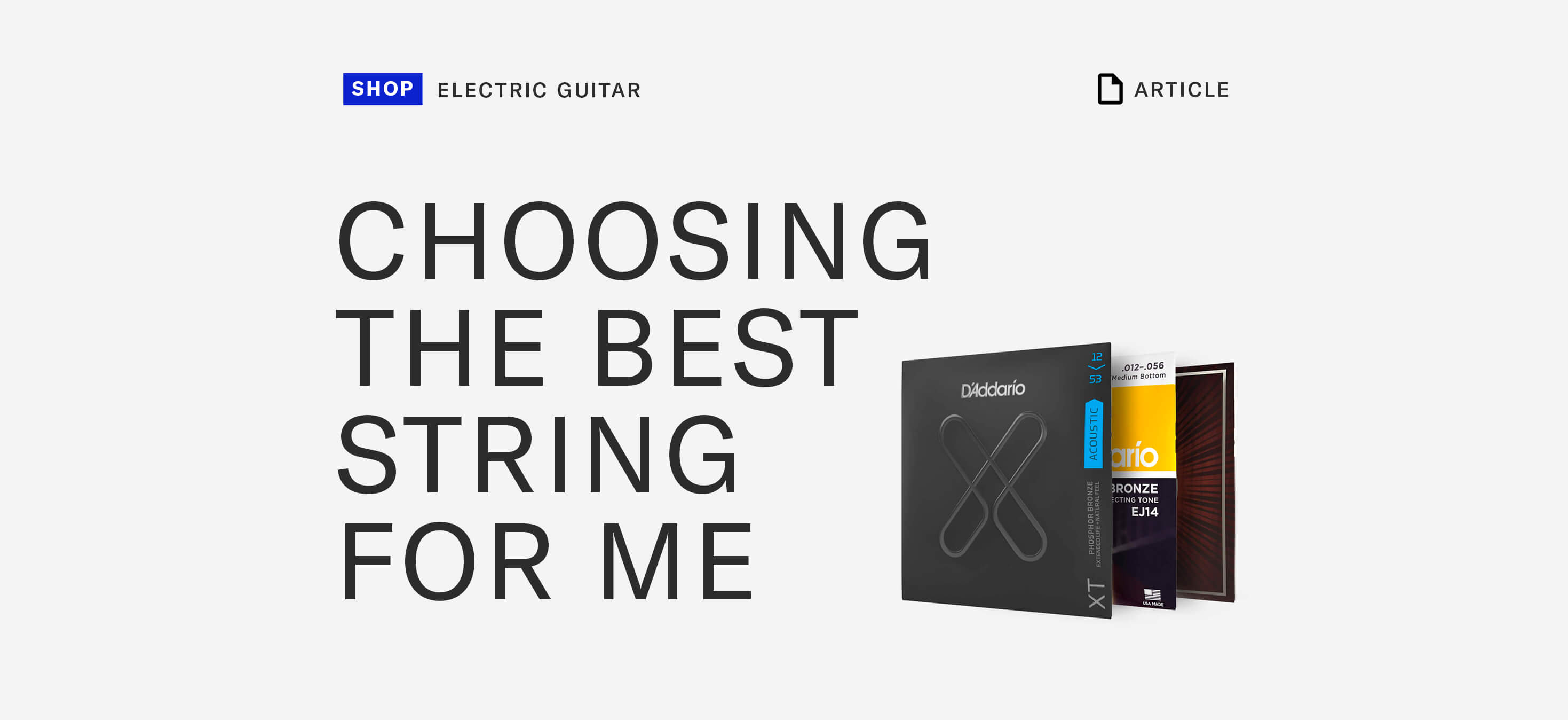 Choosing the best string 