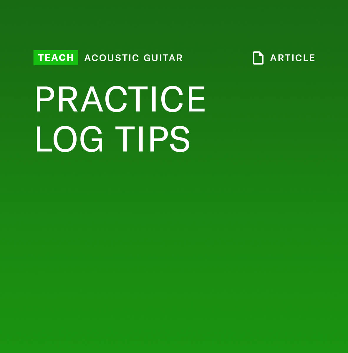 Practice log tips