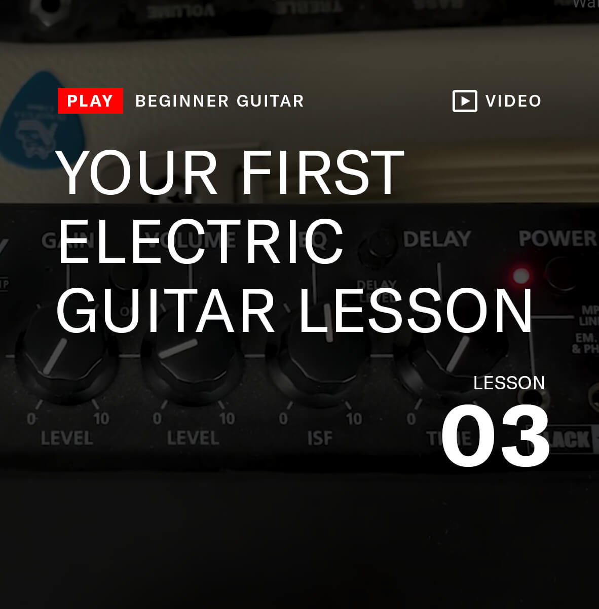 your first electric guitar lesson