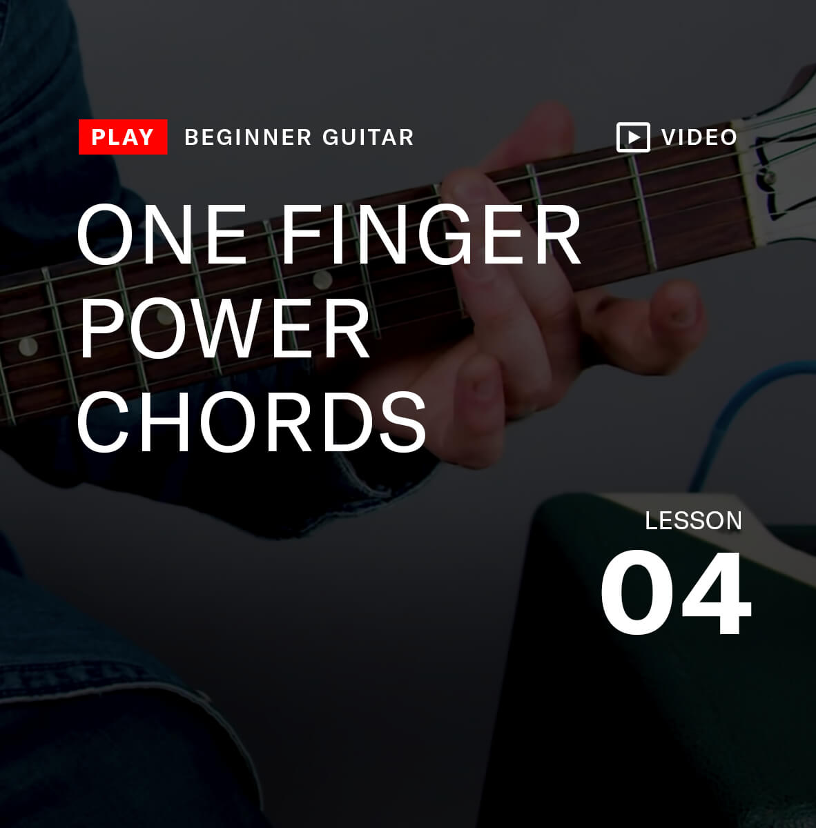 One finger power chords