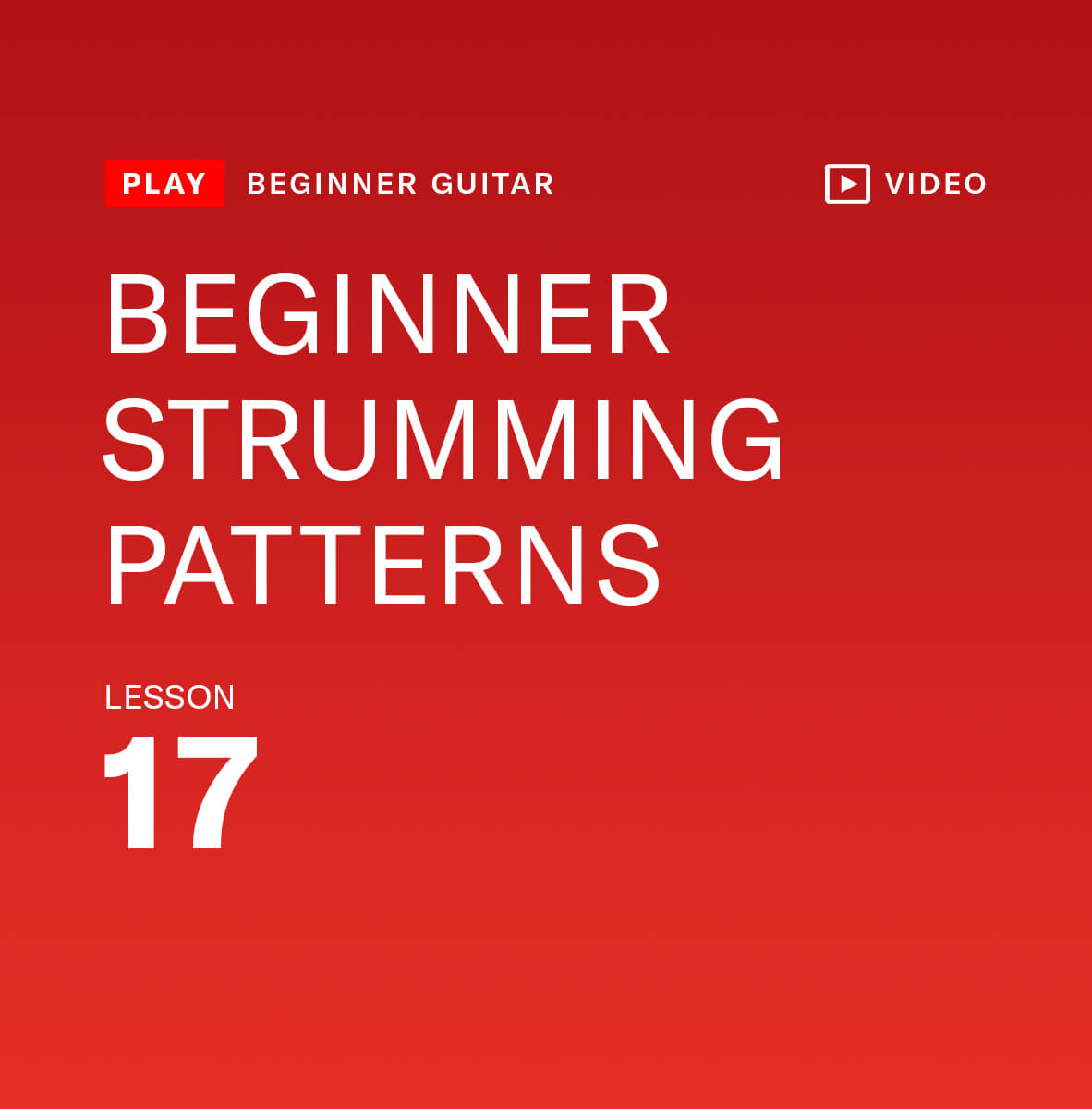 Beginner strumming patterns