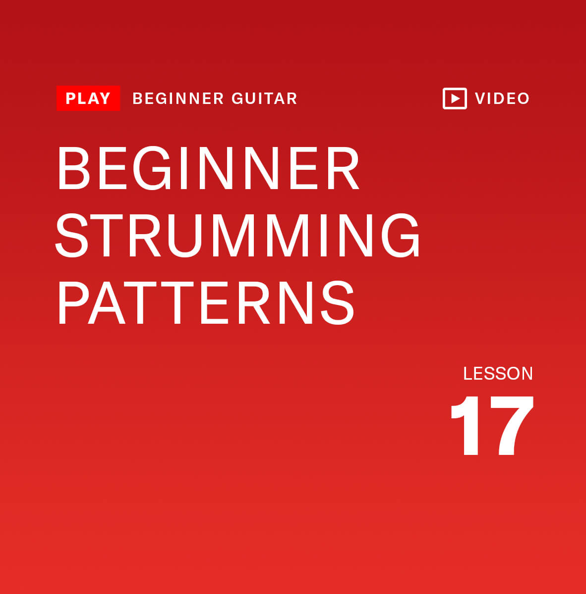Beginner strumming patterns