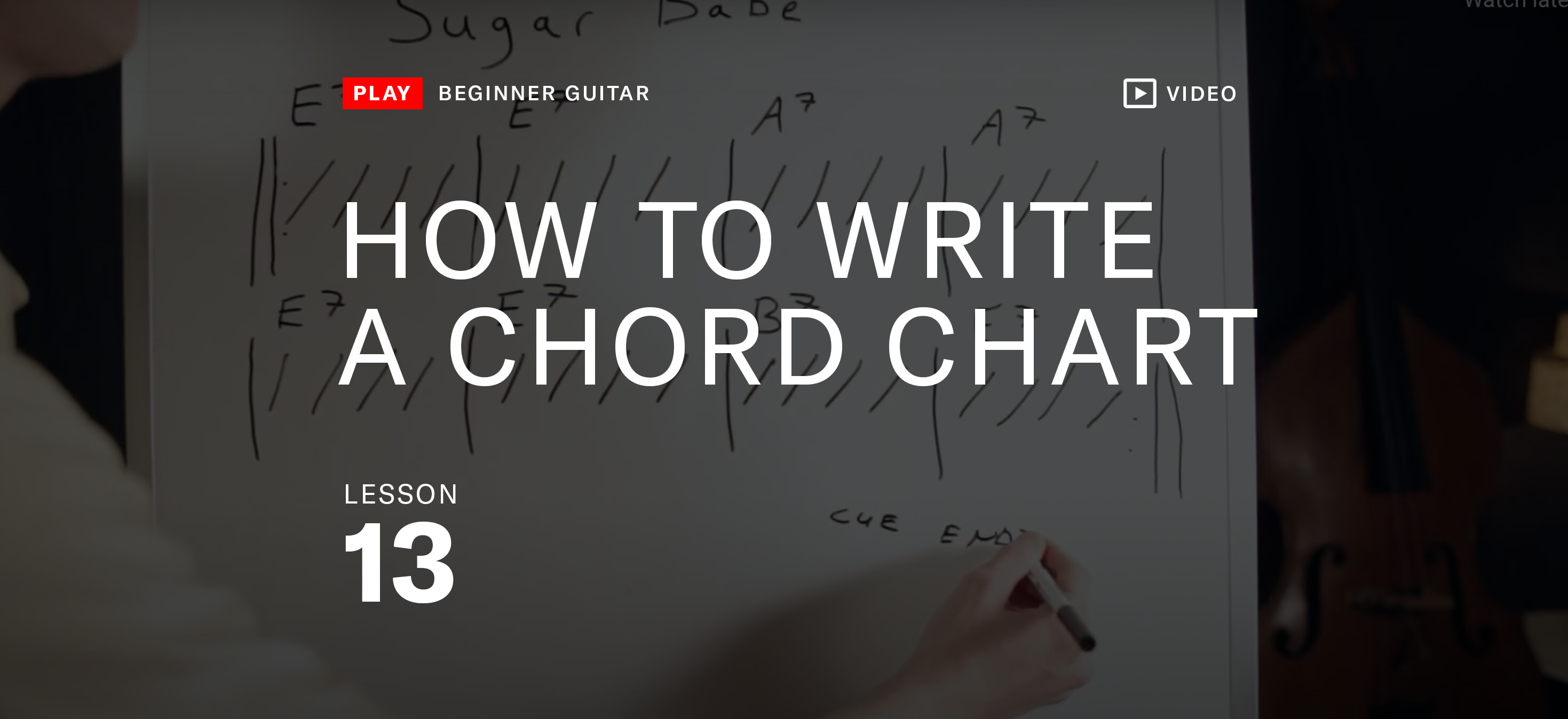How to write a chord chart