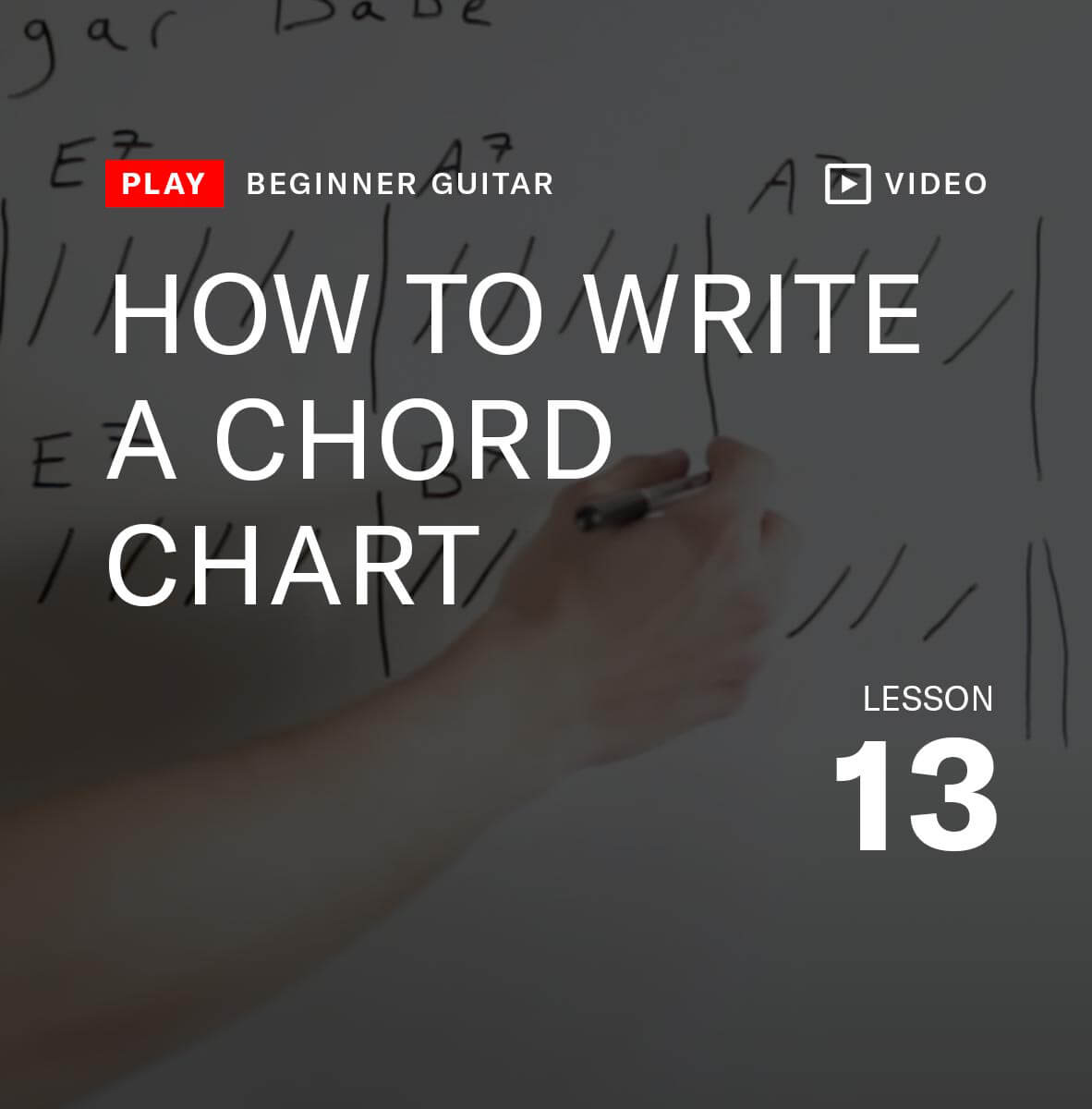 How to write a chord chart 