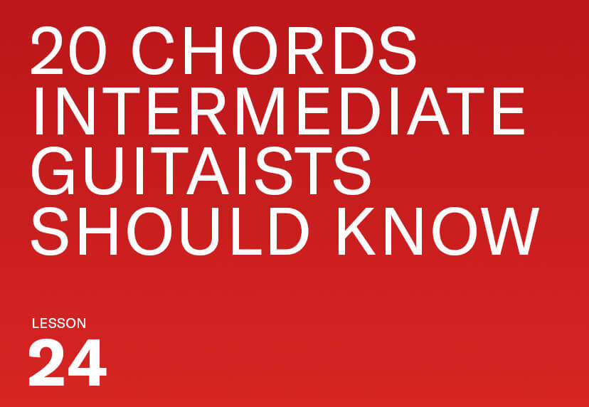 20 chords intermediate guitarists should know