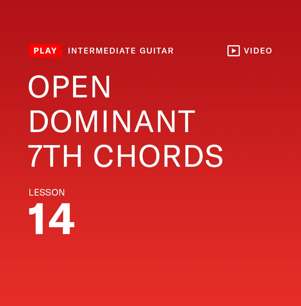 open dominant 7th chords