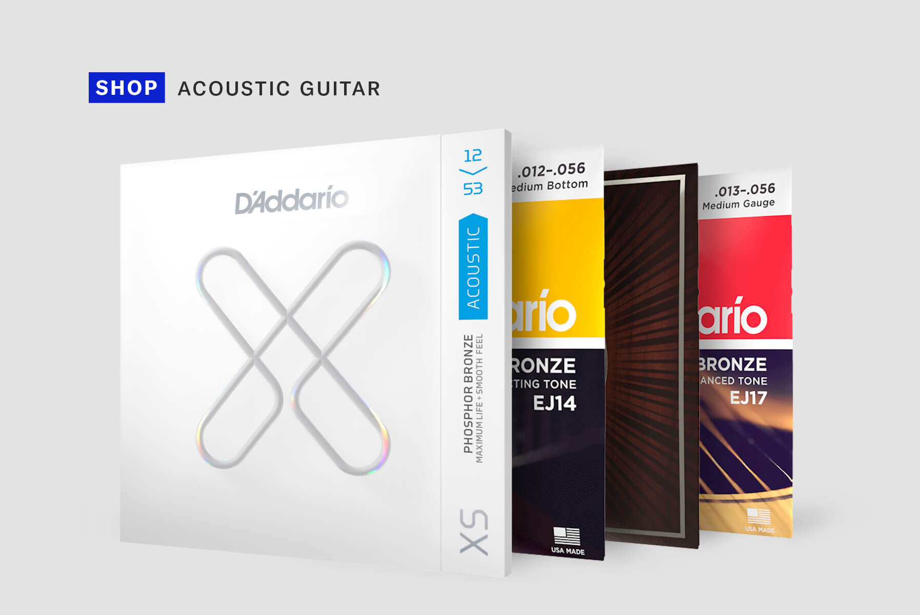 different acoustic guitar string options