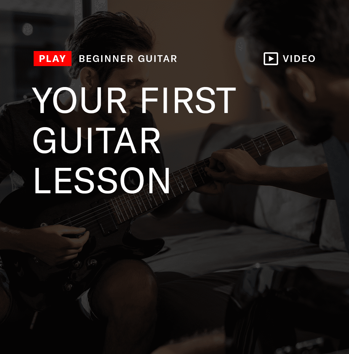 Your first electric guitar lesson