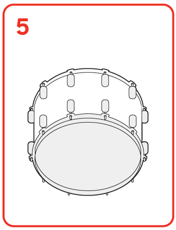 How to tune a bass drum, step 5