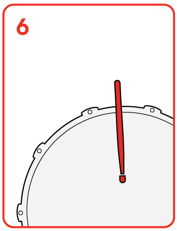 How to tune a bass drum, step 6