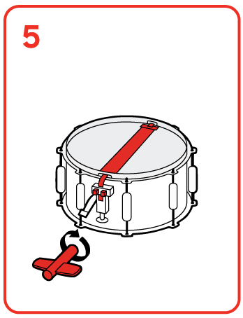 How to tune a snare drum, step 5