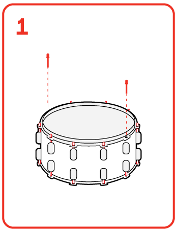 How to tune a tom drum, step 1