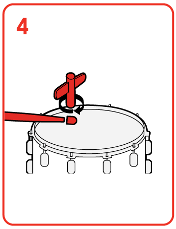 How to tune a tom drum, step 4