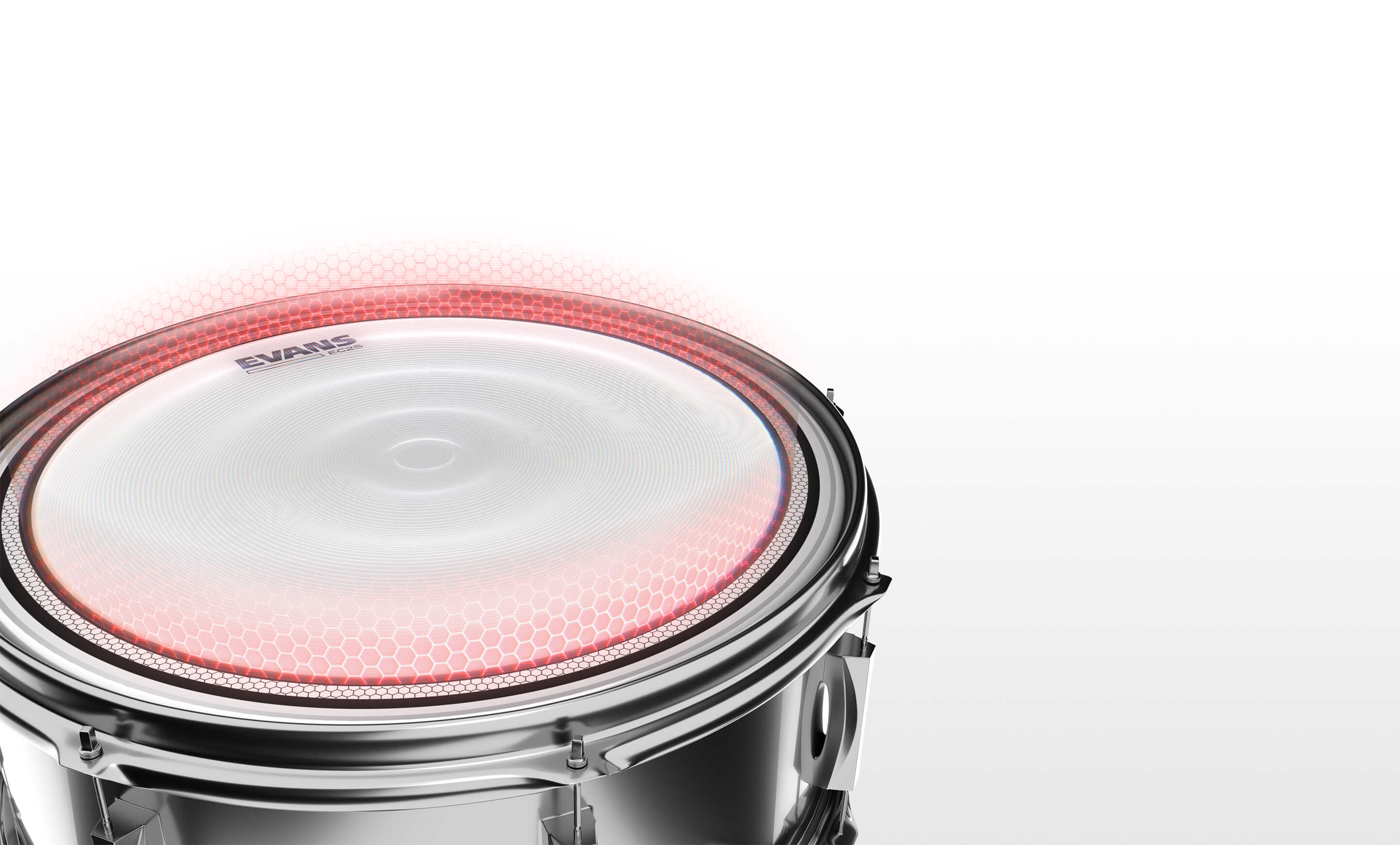 Evans EC2S clear drumhead